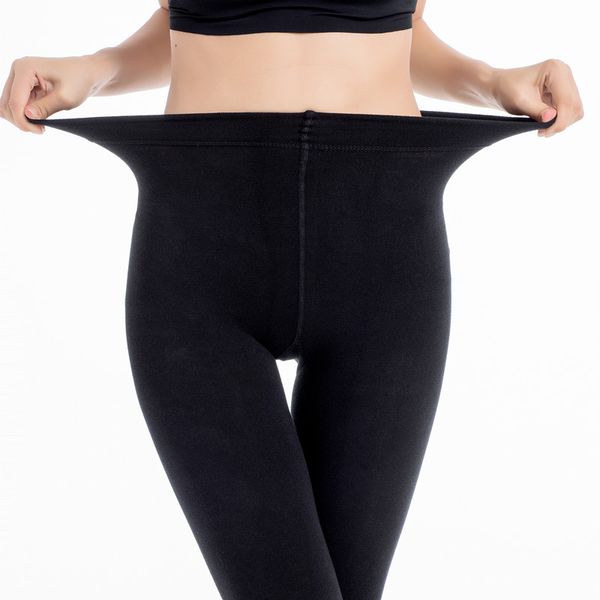 

2020 women 150d winter warm tights microfiber thermal fleece lined pantyhose women thick warm velvet pantyhose for winter, Black;white