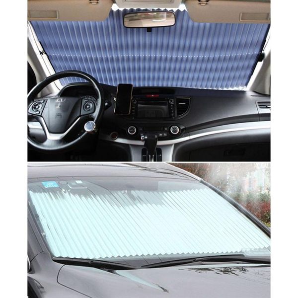 

car retractable curtain with uv protection front windshield visor auto shade 8.8