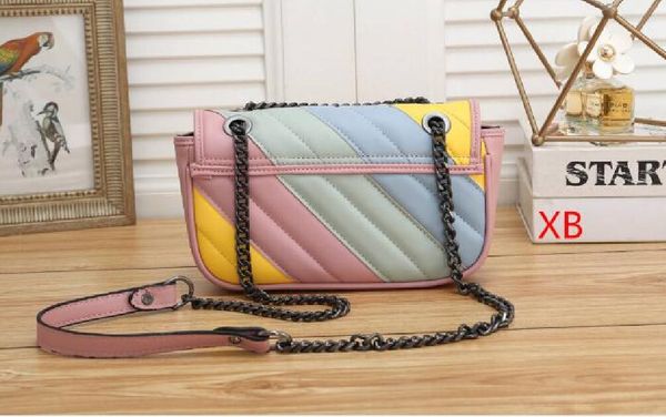 

pink crossbody bag women chain messenger bag high pu leather shoulder purse designer handbags women purse 2019 new style