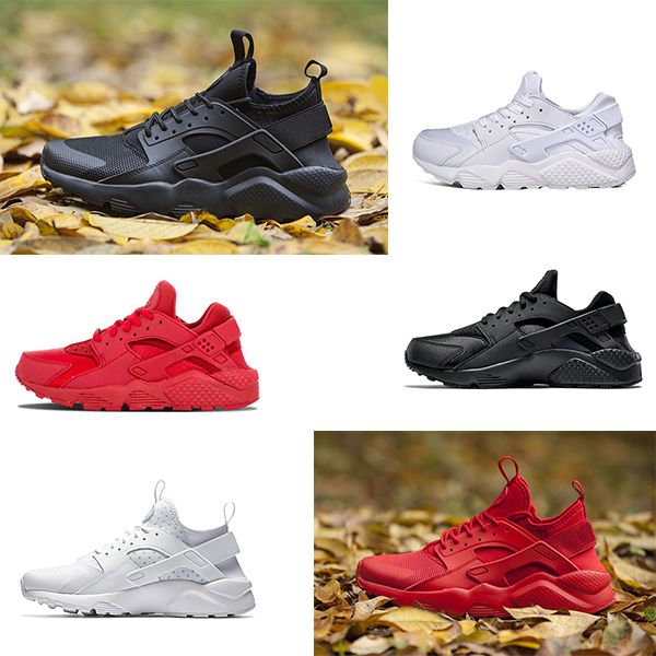 

nike air huarache 1.0 4.0 running shoes кроссовки для мужчин женщины тройной белый мужские тренер классические спортивные кроссовки дышащая, Black
