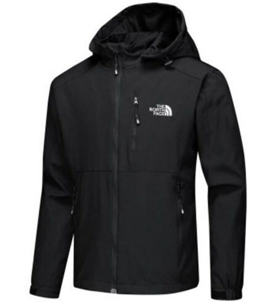 

Мужская весна осень вскользь пальто Зимние куртки Мужской север Открытый Ветровка Solid Color Куртка с капюшоном Мужская одежда