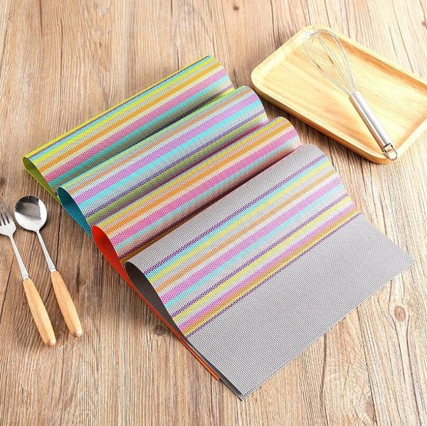 2019 Kitchen Table Mats Pvc Placemats Dining Table Pads Plastic