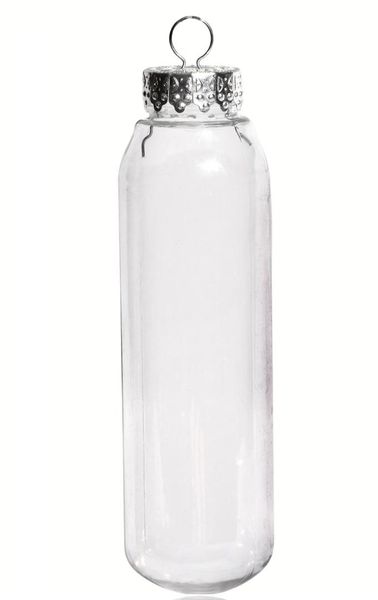

promotion - diy paintable/shatterproof clear christmas decoration, 140*40mm fillable plastic bulb/tube ornament, 10/pack