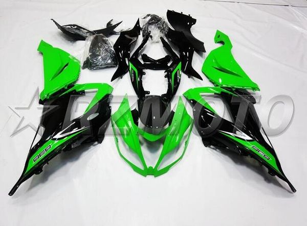 

4gifts new abs injection mold motorcycle fairings kits fit for kawasaki ninja zx-6r 599 zx6r 2013 2014 2015 2016 2017 green