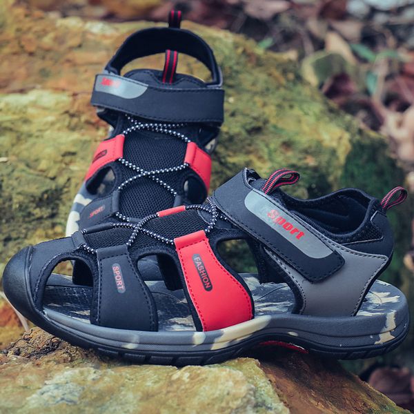 

summer beach outdoor sandals men flat comfortable sports shoes men sneakers couple footwear rubber sole sandals