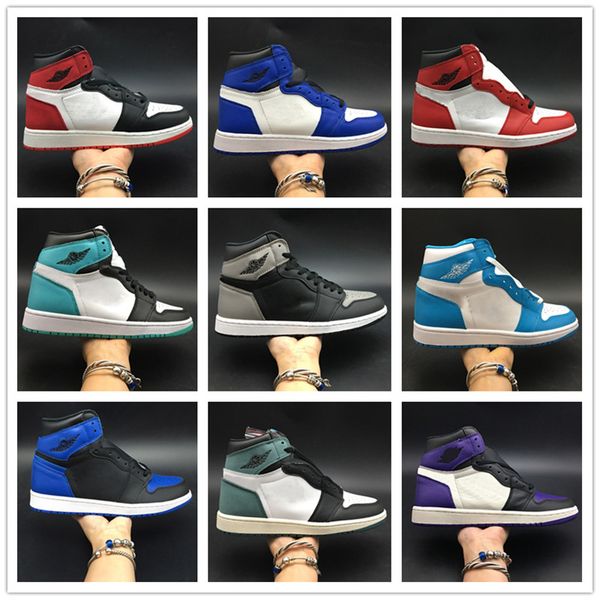 

Cheap Toe 1 Basketball Shoes 1s OG Brand Designer Chicago UNC Shadow Royal Mens Fashion 2.0 Sport Shoes Without Box