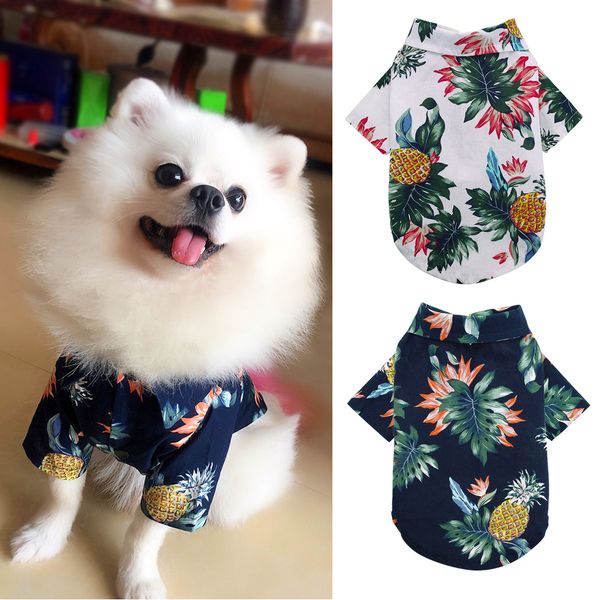 

spring summer dog clothes for small medium dogs cats cotton printed pet puppy chihuahua clothing pug yorkshire t-shirt shirts