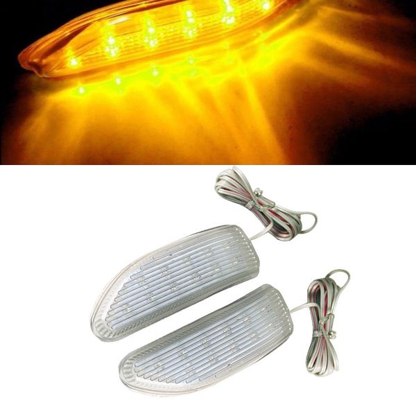 

2pcs car universal rear view mirror side mirror light 13led turn signal