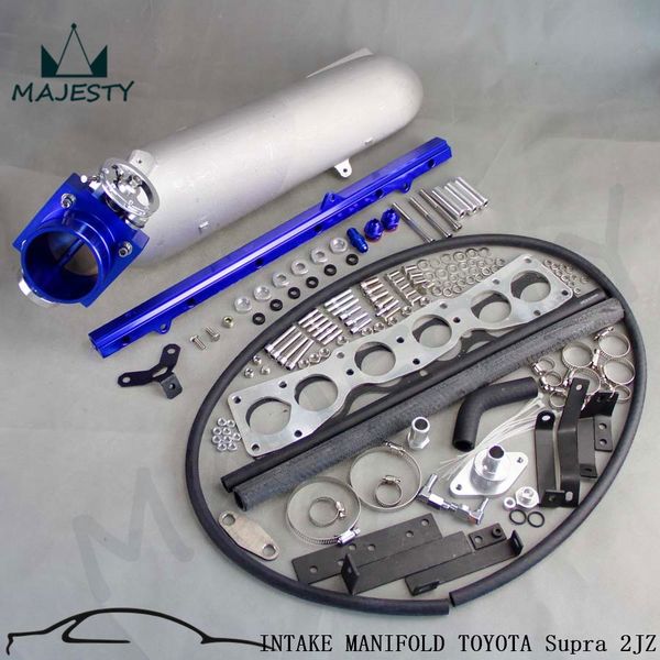 

for supra 2jz-gte aluminum intake manifold+ 80mm tbody+ 2jz-gte fuel rail