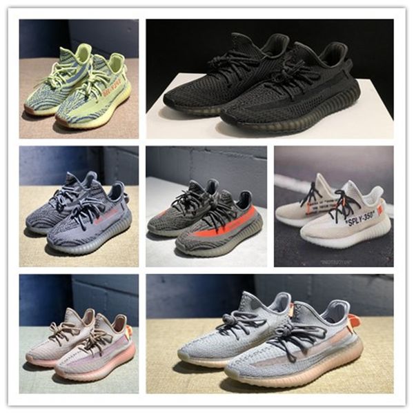 

2019 kanye west 350 sneaker eva-boosts zebra triple white v2 clay true form hyperspace sneakers with box xx6015