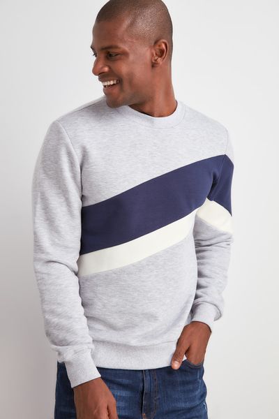 

trendyol male bike collar long sleeve new sweatshirt tmnaw20sw0499, Black
