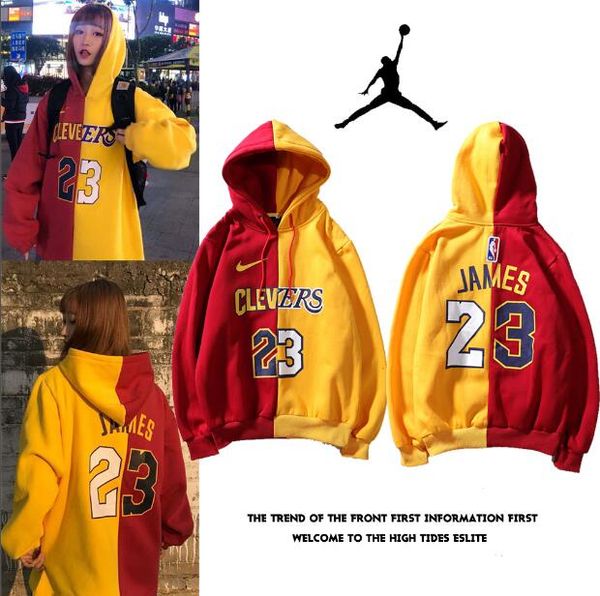 

air jordan aj команда хит цвет и кашемир спортивный свитер для мужчин и женщин цвет соответствия вышивка печать плюс бархат qd свитер m-xxl, Black