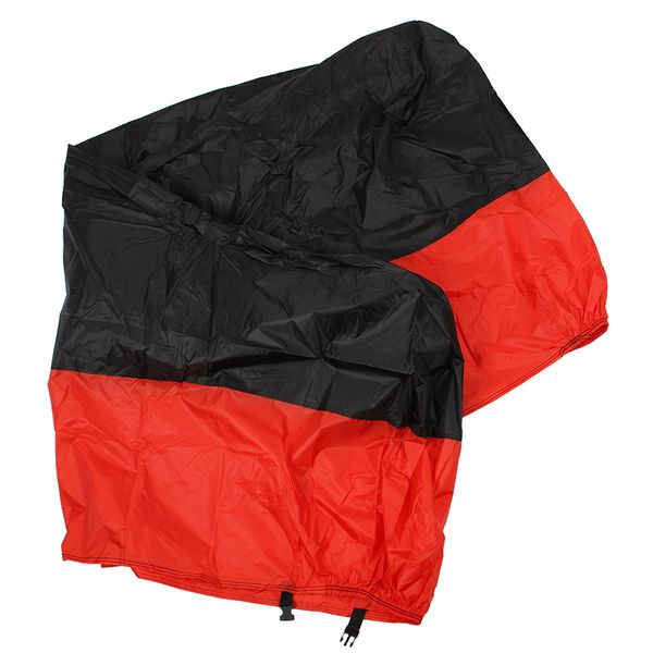 

tarp cover moto motorcycle cover scooter bike atv 245cm size xl black red protection