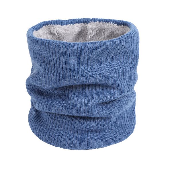 

2019 winter scarf for women acrylic knit warm neck ring lady children girl face mask men neckerchief plush collar scarves, Black