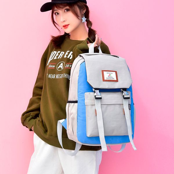 

coneed summer female students large capacity color matching computer bag travel climbing couple backpack 2019 apr8 p40