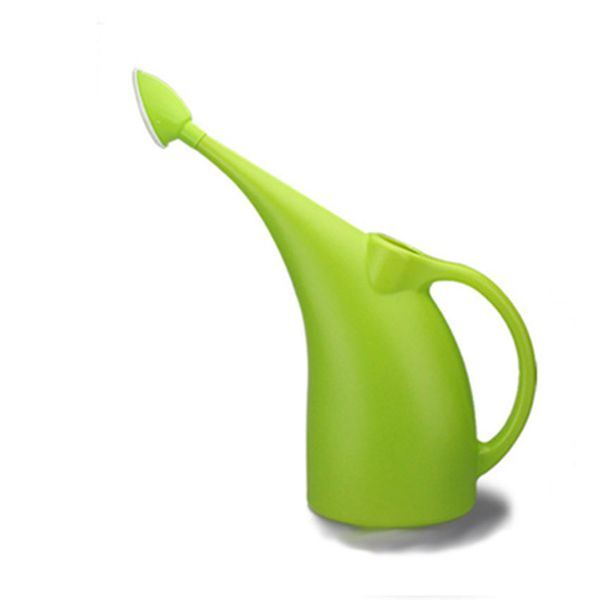

ogffhh 2l durable watering can long spout flower garden tools handy home green potted small shower kettle sprinkler