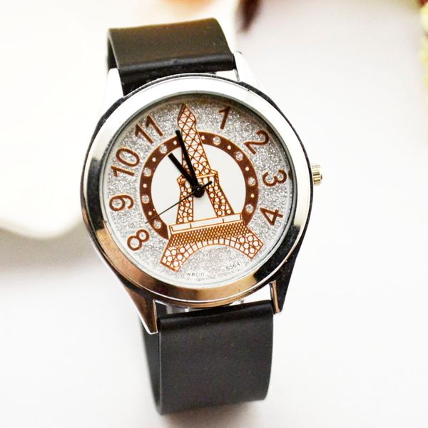 

watch female fashion trend waterproof 2018 new korean version of student simplified vibrato quartz wrist watch new style, Slivery;brown