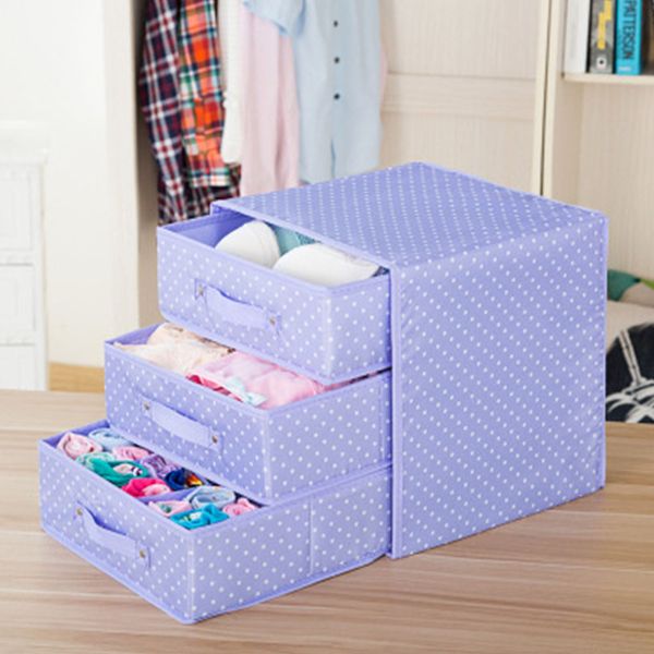 

underwear storage box cotton and linen drawer double cloth bra socks home finishing box organizer storage boxes
