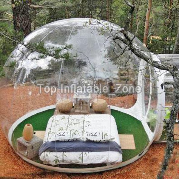 

factory direct sale pump clear inflatable dome tent inflatable bubble tent transparent inflatable tent for outdoor camping