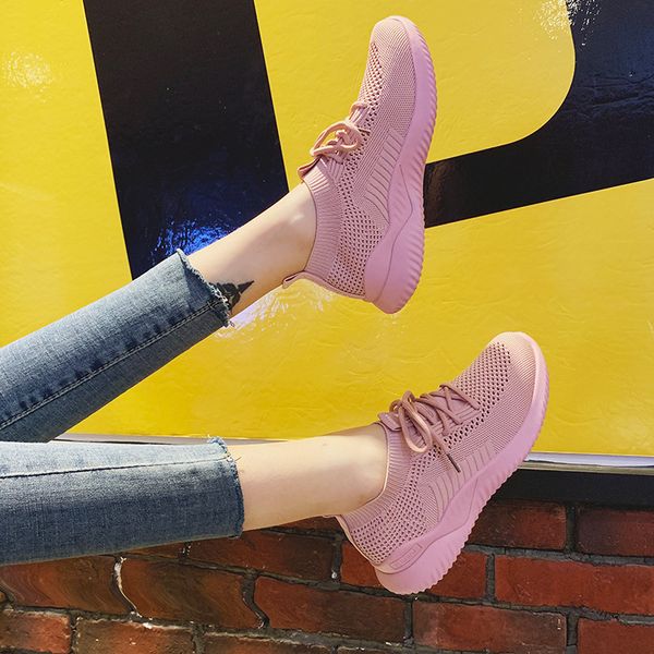 

summer with skirt white shoes women's mesh hollow out breathable 2020 new style online celebrity ins super fire dad shoes women, Black
