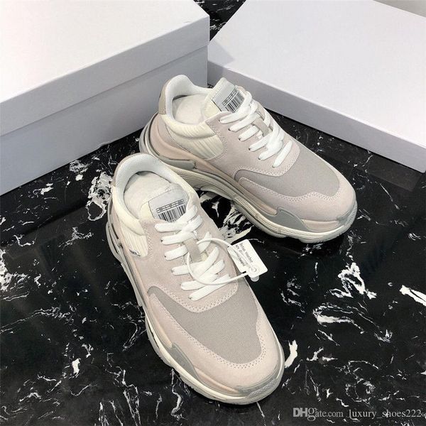 

size 35-45 with box 2019 multi luxury triple s designer sneaker combination soles boots womens runner shoes sports casual shoe