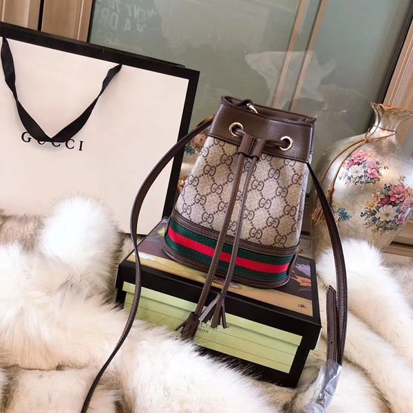 

Brand color bar with leather tote women bucket bag teenage gir fa hion mini me enger bag retro houlder bag cro body phone coin pur e bag