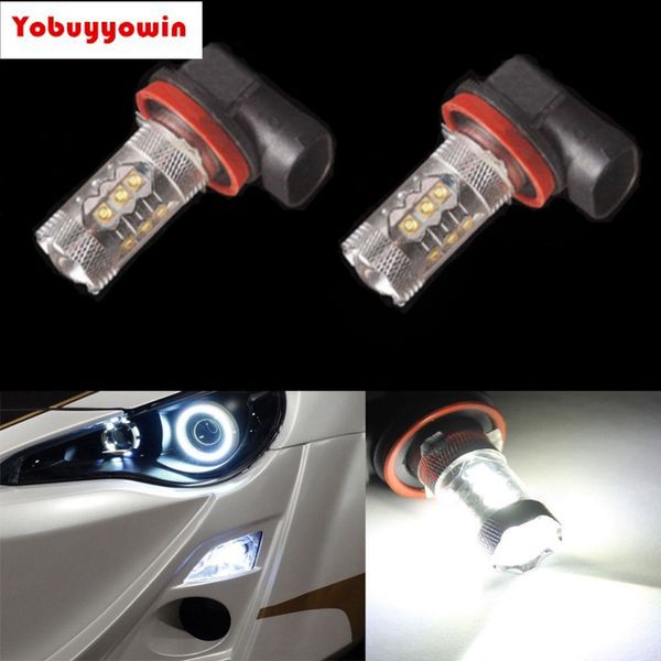 

2pcs h11 pgj19-2 h8 80w cree chips led super white headlamp fogdriving no error for mini
