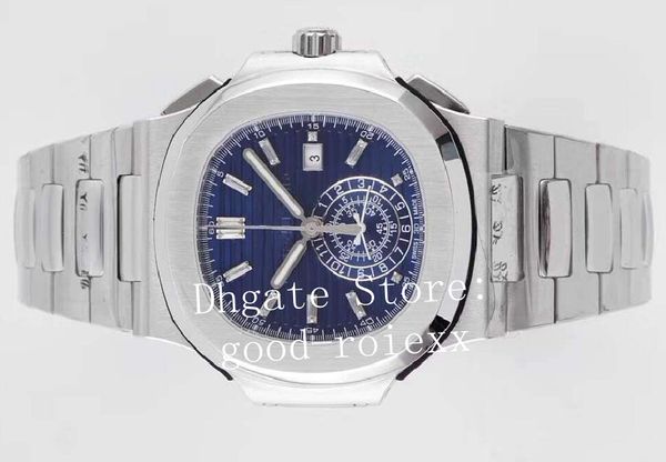 Orologio da uomo in 3 colori bianco blu orologio cronografo automatico da uomo calendario Valjoux Chrono5980 3K Factory Eta Sport acciaio 40,5 mm orologi da polso
