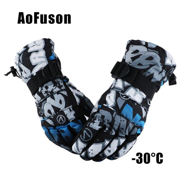 

ski snowboard gloves windproof waterproof teens breathable winter warm skiing cycling snow women men glove 2019 new gant