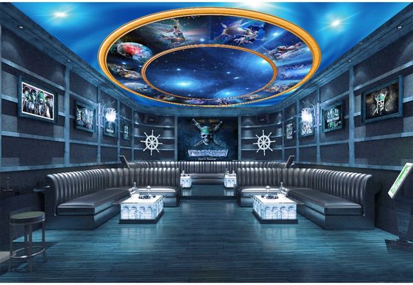 

custom p wallpaper zenith ceiling twelve constellations sky living room restaurant ceiling wall painting mural panel