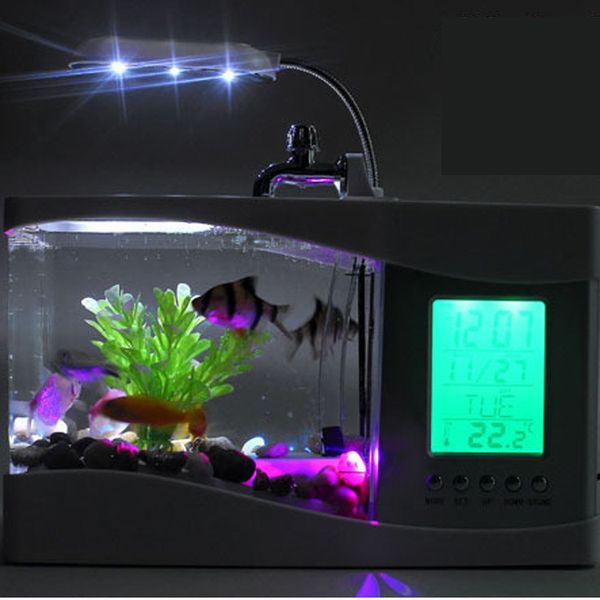 

usb mini- originality new peculiar gift home furnishing articles pen container digital calendar time alarm clock led small desk lamp