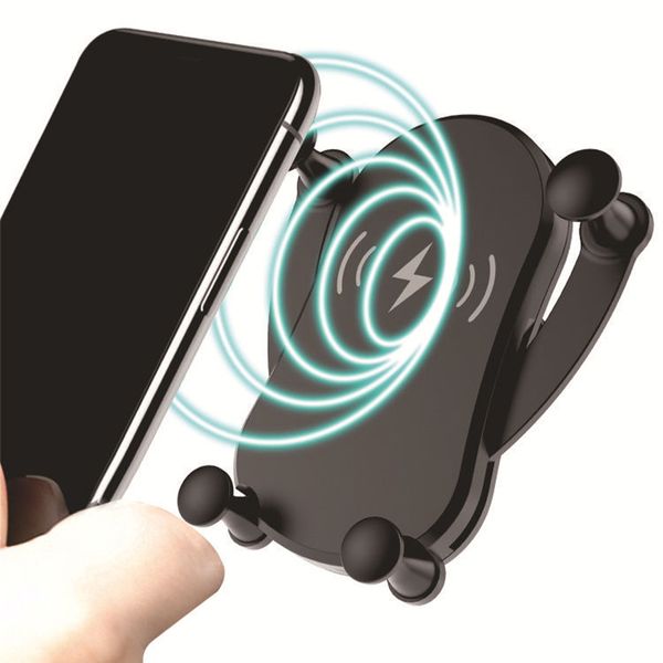 

car wireless charger mobile phone power supply charging bracket paste holder air outlet stand