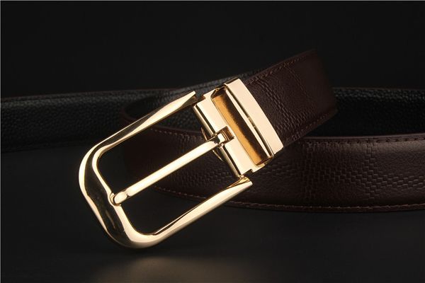 

роскошные ремни дизайнер ремни для мужчин бренд пряжки пояса мужской целомудрие ремни топ мода мужская кожаный ремень оптовая drop доставка, Black;brown