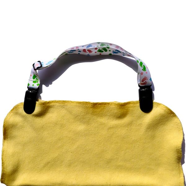 

new adjustable clip napkin bib chain flexible lanyard napkin holder lanyard neck strap bibs clip for elderly infant baby