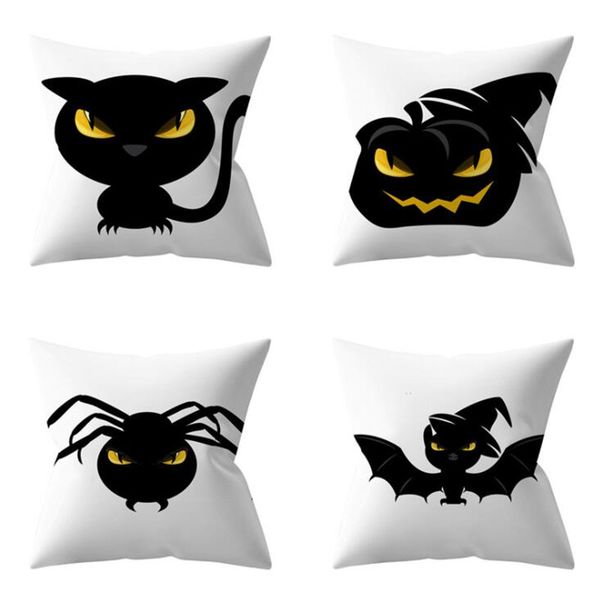 

pillowcase halloween vampire bat hug pillowcase owl cushion cover home decor office car waist pad cover