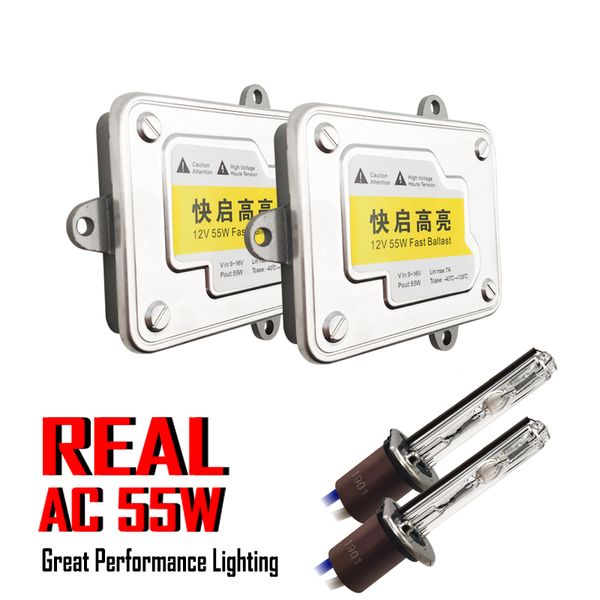 

12v 55w h7 xenon hid conversion kit bulbs ac ballast for headlight lenses fog lights h1 h11d2h 3000k 4300k 6000k 8000k lamp