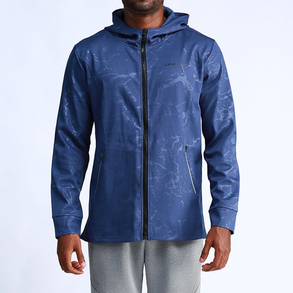 

men waterproof running jacket camouflage hoodies long sleeve zipper male sportswear jogging cycling men's loose fitness jackets, Black;red