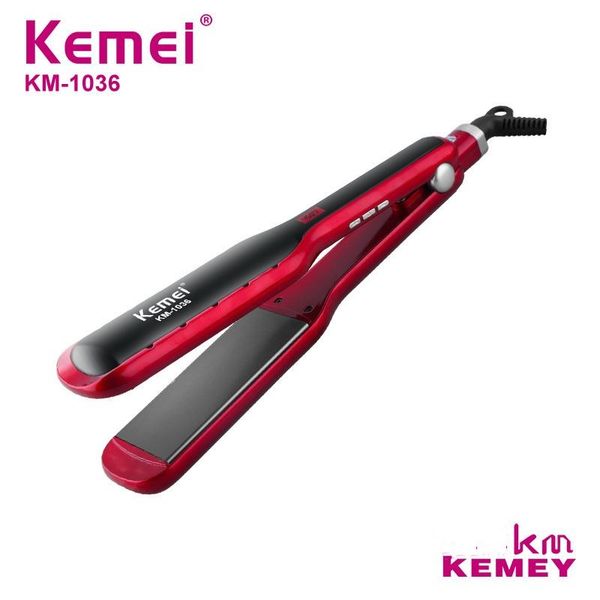 2019 Kemei Km 1036 Does Not Hurt The Hair Straightener Wet And Dry