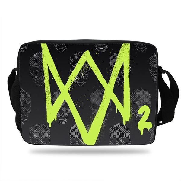 

new watch dogs 2 note messenger bag marcus holloway daily bag bookbag young men women school bags teenage boys girls daily bags