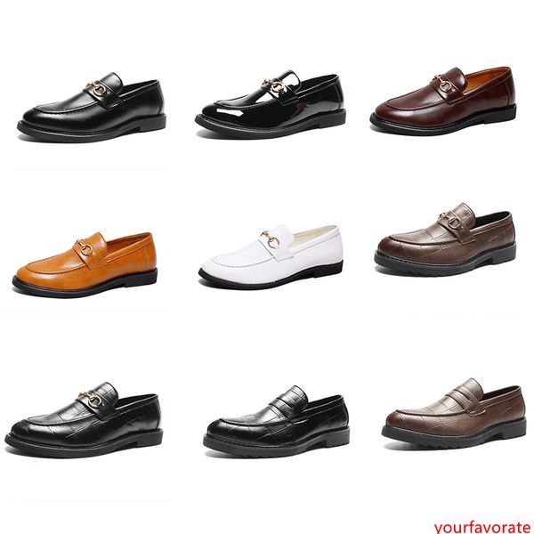 

men espadrilles slip-on platform shoes designer shoes good quality pu leather loafers shoe pointed toes men shoes 9 colors with box us7-13