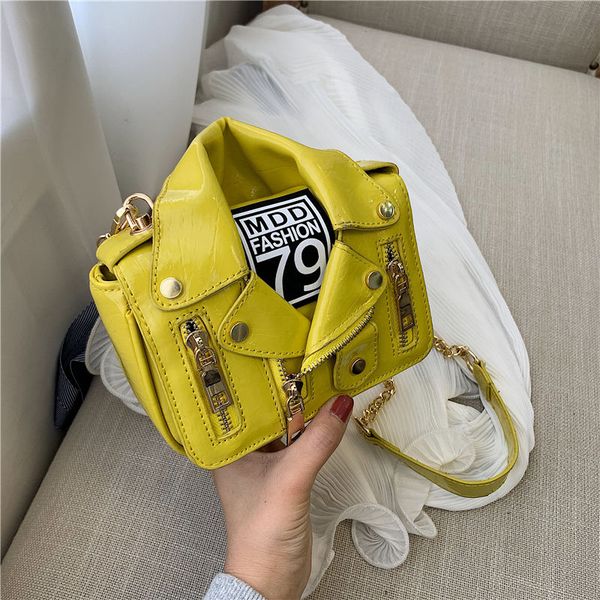 

purse hook personality creative niche pack female motorcycle personality lapel suit bag mini pouch handsome chain messenger bag tide