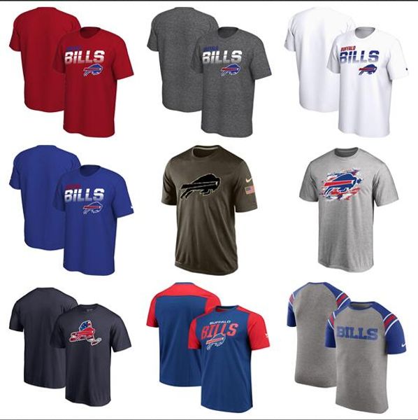 

2019 style buffalo men sideline line of scrimmage legend performance t-shirt - red white bule, Blue;black