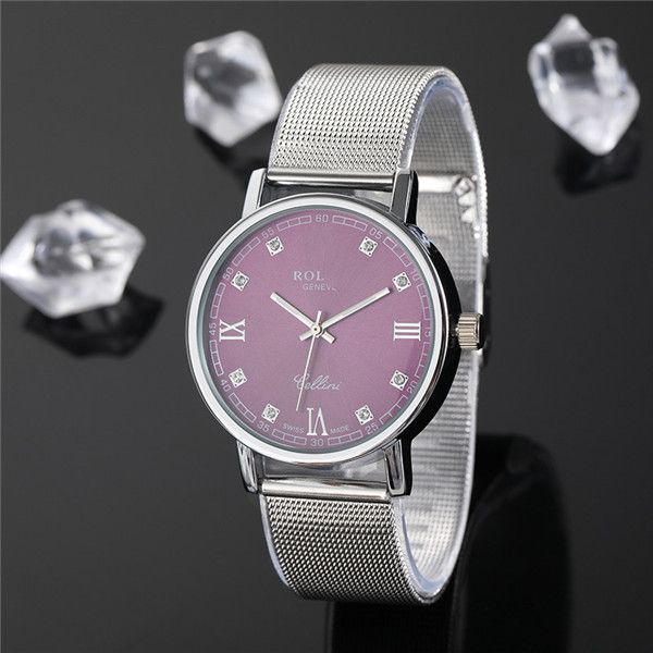 

fashion luxury mens watches female minimalist fashion female students all-match dial belt couple thin quartz movement watches, Slivery;black