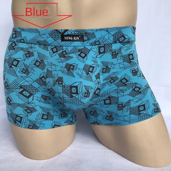

men's boxer under underpants underwear printed bamboo fiber middle waist comfortable breathable youth boxer pants, Black;white