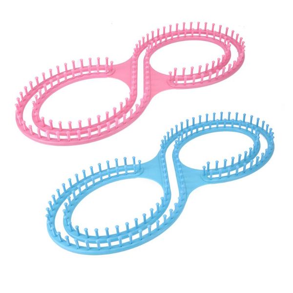 

afghan loom knitting board tool with 3 projects for sweater socks home sewing handwork kit crafts tools sewing tools & accessory, Black