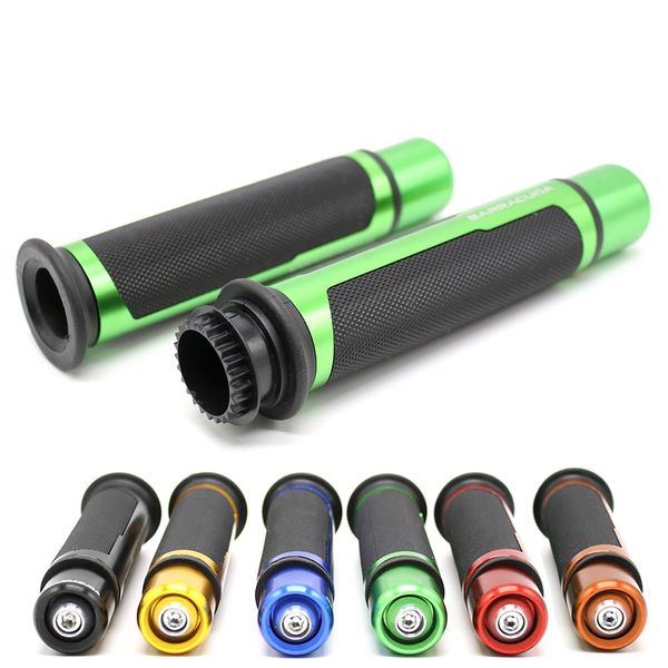 

universal 22mm 7/8'' street & racing moto grips with end cnc grip motorcycle handle bar caps / handlebar grips kit