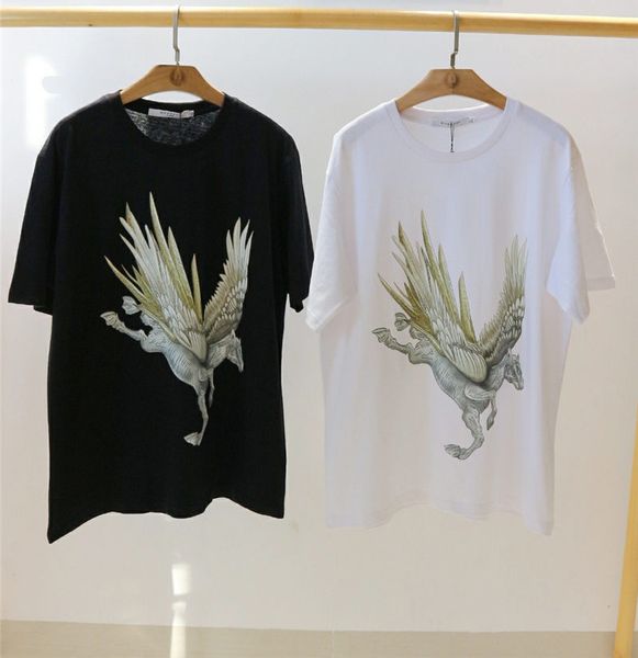 

мужчины дизайнер футболки бренд тройники животных шаблон печати для мужской уличной одежды роскошные топы мода мужская одежда горячая распро, White;black