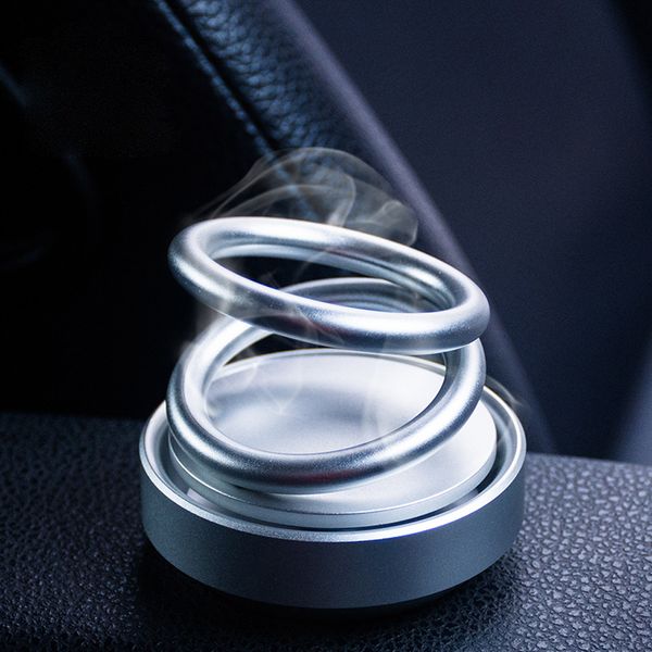 

high-end double ring rotating designed ufo car air purifier car fragrance xin1
