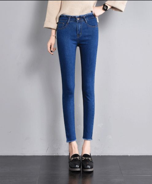 

blueberry black cowboy waist tight dress nine points feet pants, Blue