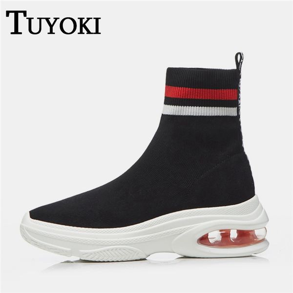 

tuyoki women shoes walking sport women sneakers trainers lightweight knitting gym breathable female casual shoes size 34-39